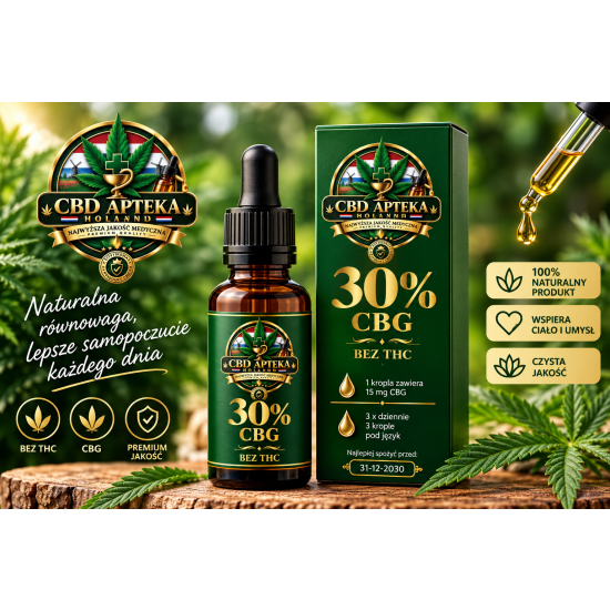 Olej konopny CBG 30%